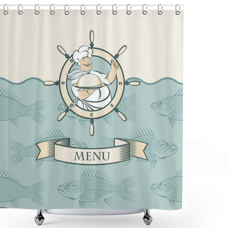 Personality  Banner With Cook Shower Curtains