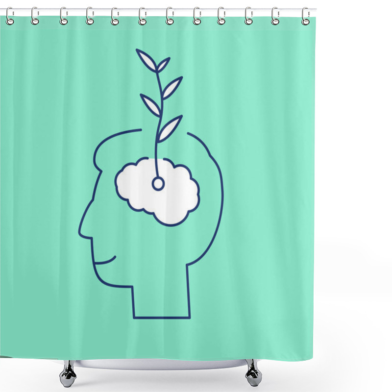 Personality  Vector Growth Mindset Skills Icon Shower Curtains