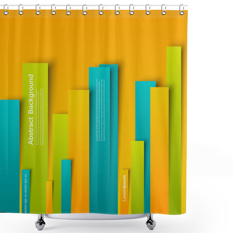 Personality  Vector  Design. Abstract Lines Brochure Card Shower Curtains