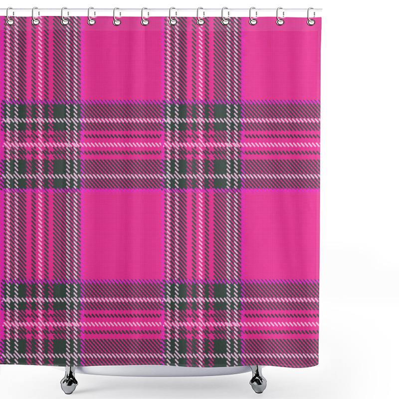 Personality  Tartan Plaid Vector Pattern Background Shower Curtains