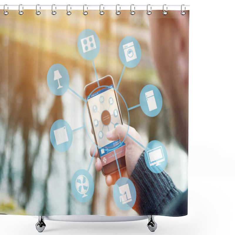 Personality  Smart Home Device Shower Curtains