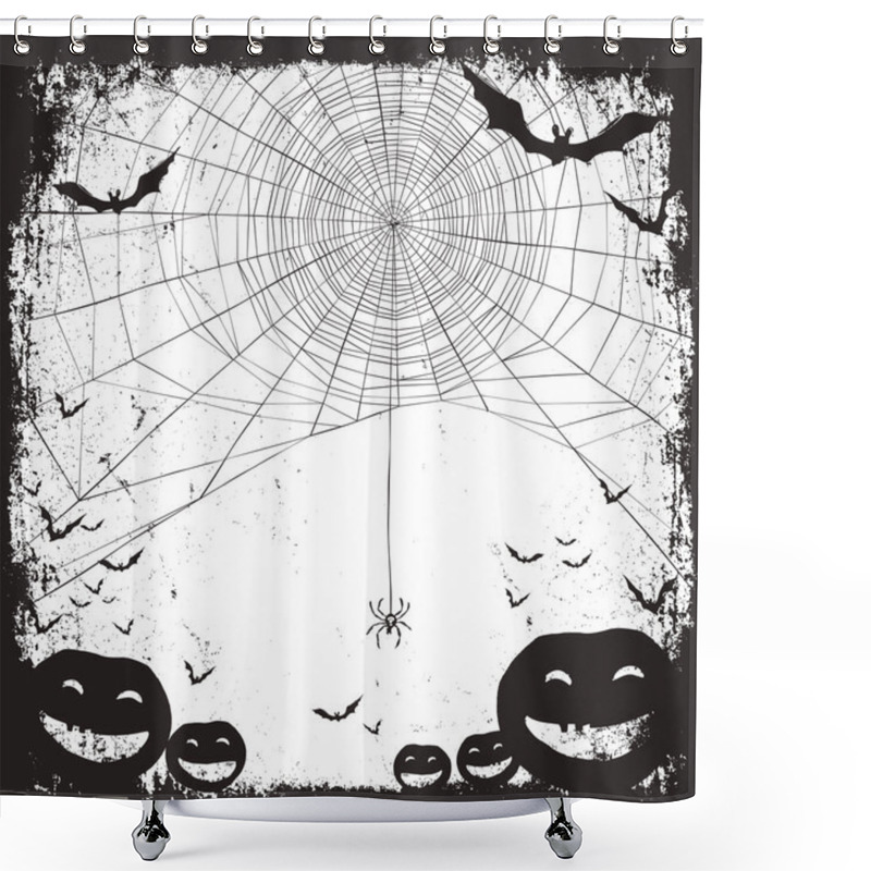 Personality  Halloween Themed Background Shower Curtains