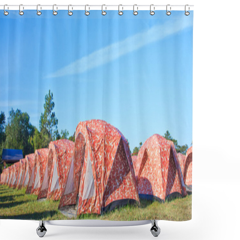 Personality  Campsite Shower Curtains