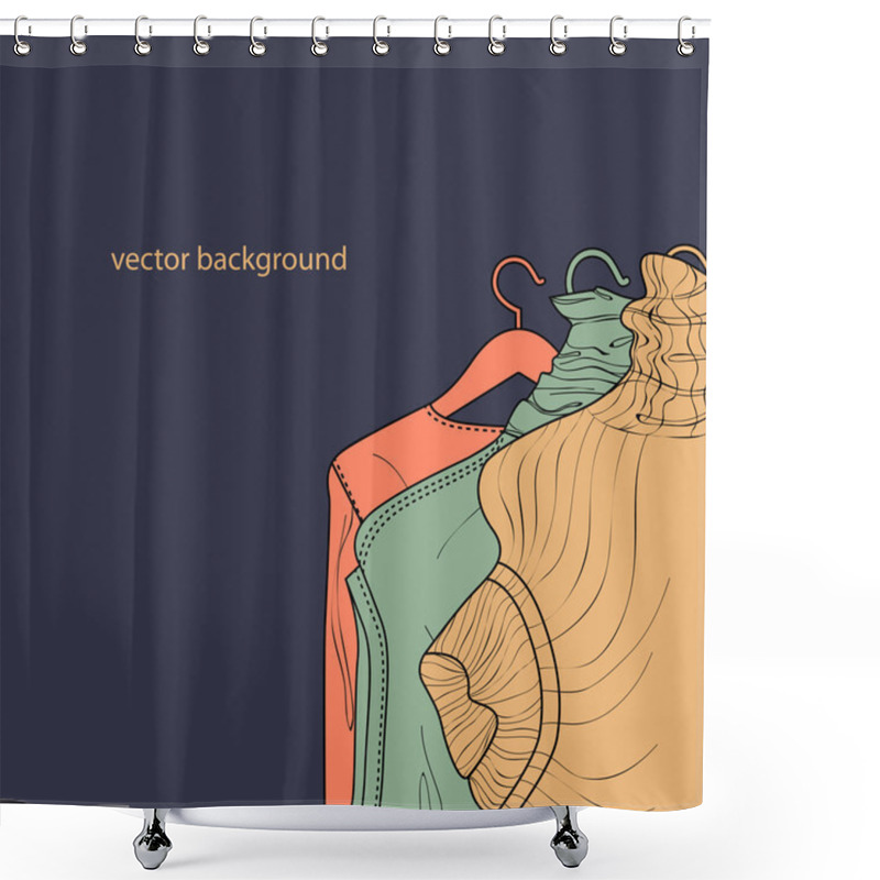 Personality  Collection Of Women's Sweaters. Shower Curtains