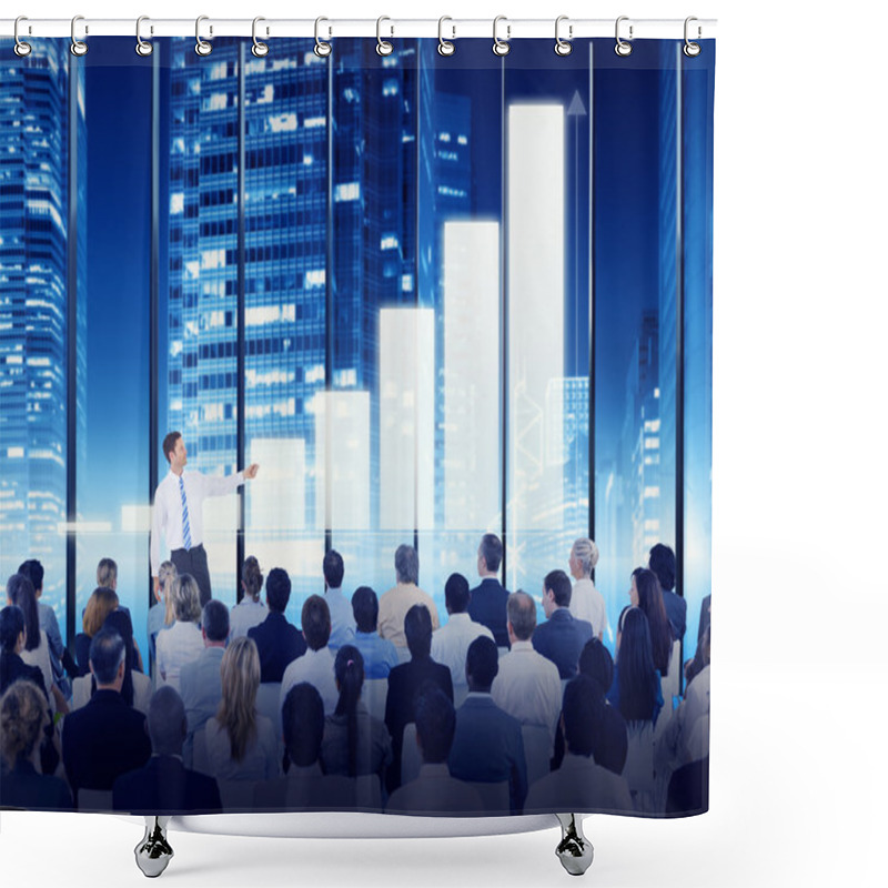 Personality  Business Growth Concept Shower Curtains