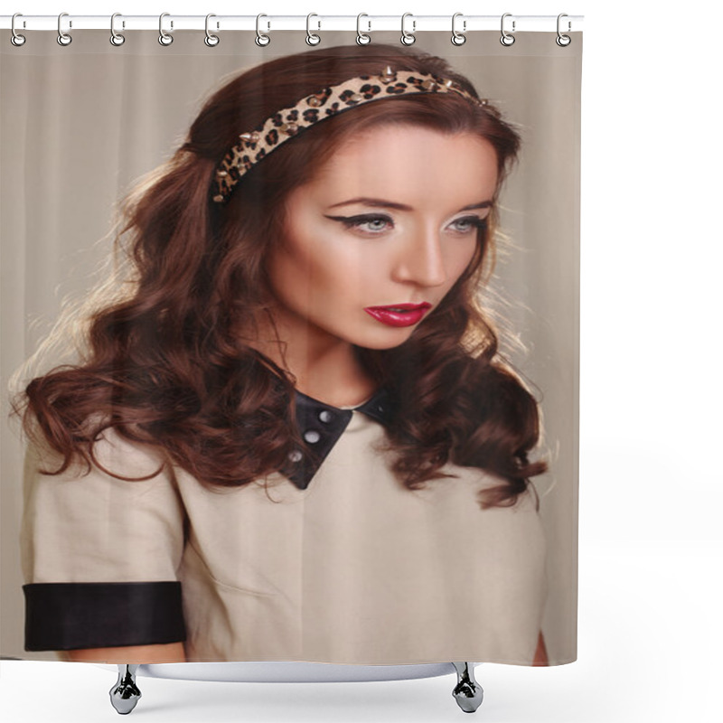 Personality  Beautiful Girl Shower Curtains