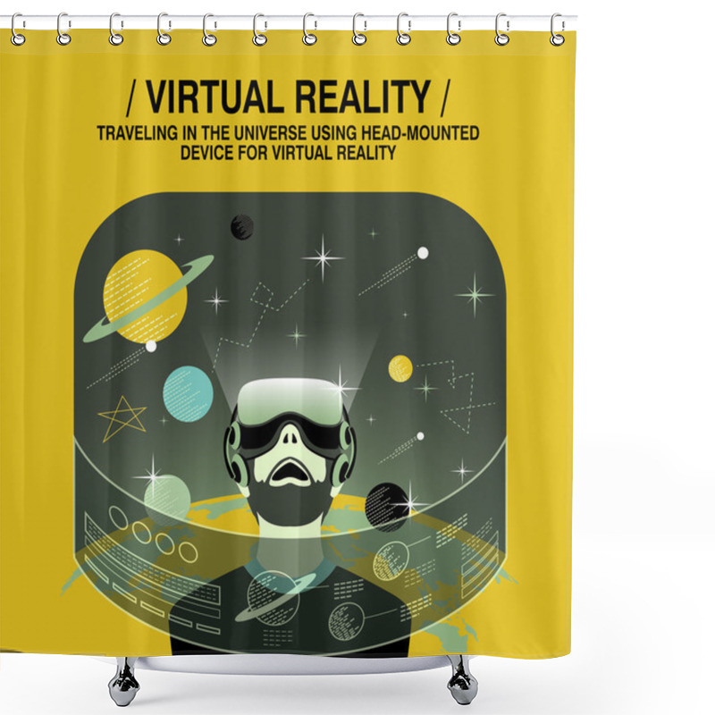 Personality  Virtual Reality Experience Shower Curtains