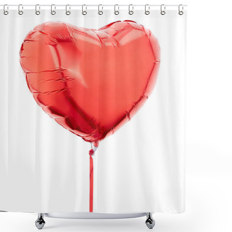 Personality  Red Heart Balloon Shower Curtains