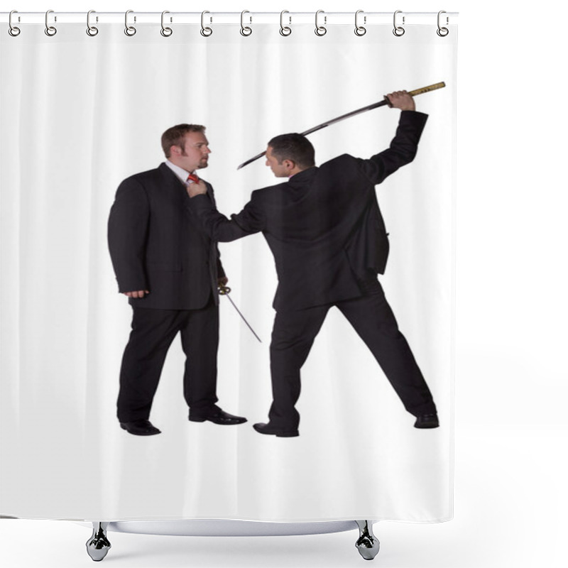 Personality  Cut Throat Business Shower Curtains