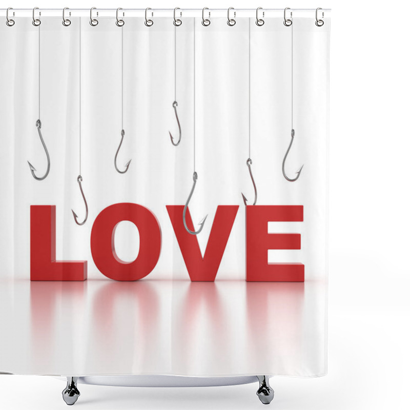 Personality  Love Hunt Shower Curtains