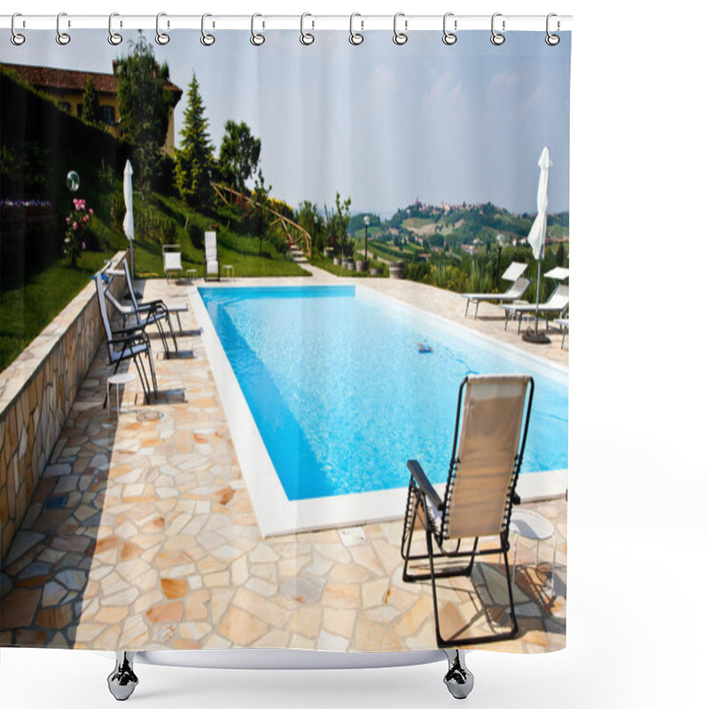 Personality  Hotel Swimming Pool Shower Curtains