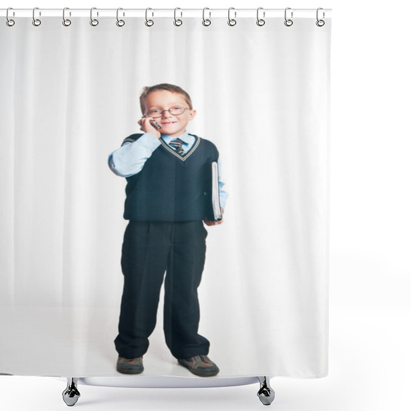 Personality  The Small Businessman Shower Curtains