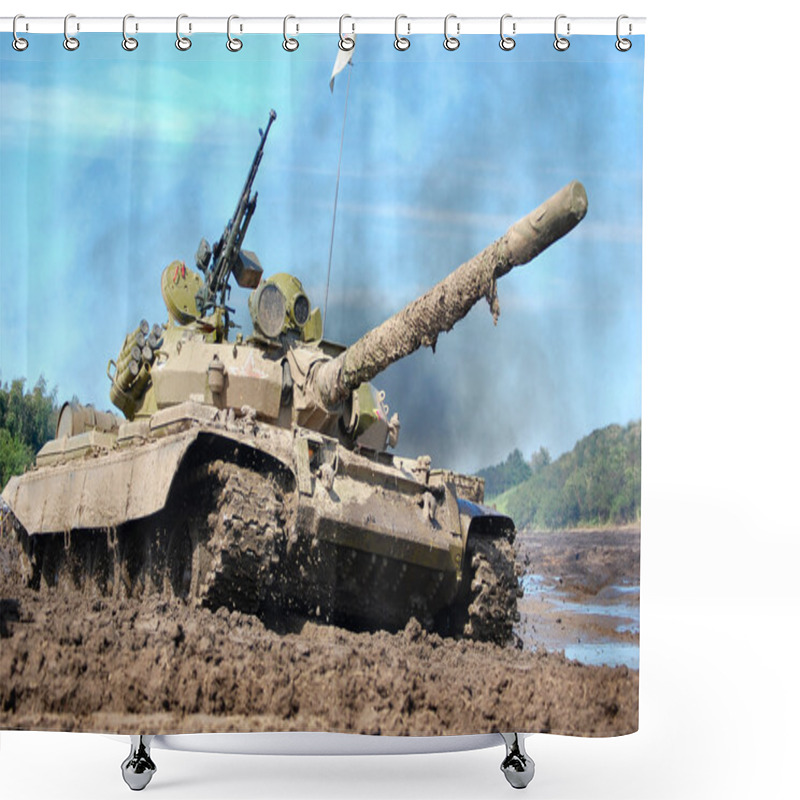 Personality  Russian Tank Shower Curtains