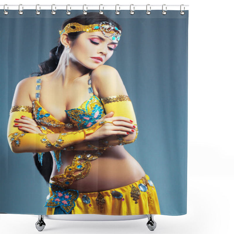 Personality  Beautiful Excotic Belly Dancer  Shower Curtains