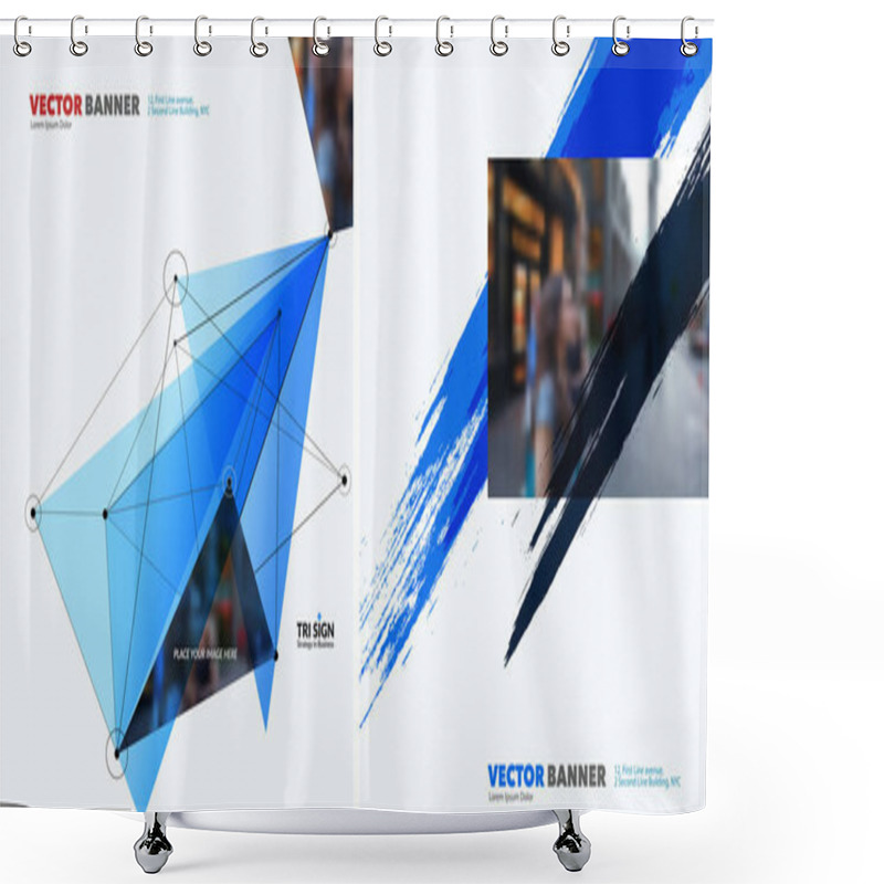 Personality  Set Of Abstract Vector Design Elements For Graphic Template. Shower Curtains