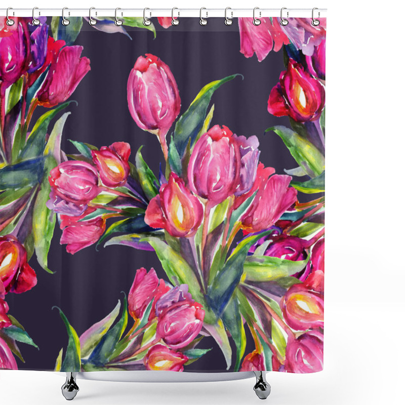 Personality  Flower Texture Shower Curtains