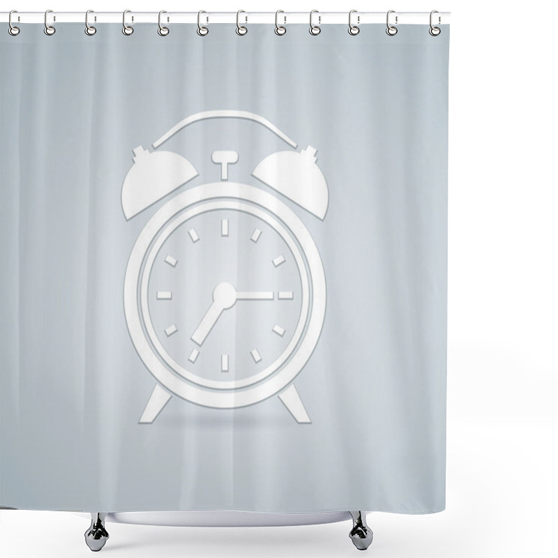 Personality  Alarm Clock Shower Curtains