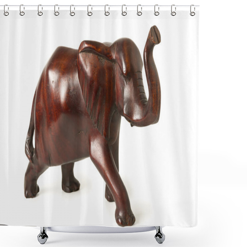 Personality  Old Ebony Elephant Figure Shower Curtains