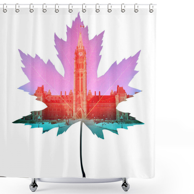 Personality  Canada Maple Leaf Symbol Shower Curtains