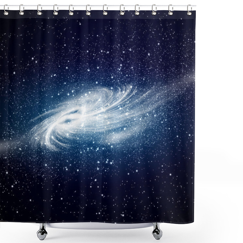 Personality  Space Galaxy Image Shower Curtains