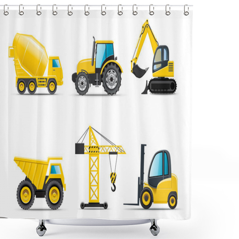 Personality  Building Machines | Bella Series Shower Curtains