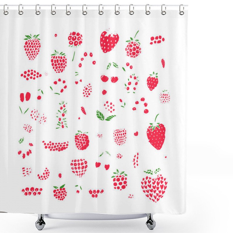 Personality  Berries Collection, Sketch For Your Design Shower Curtains