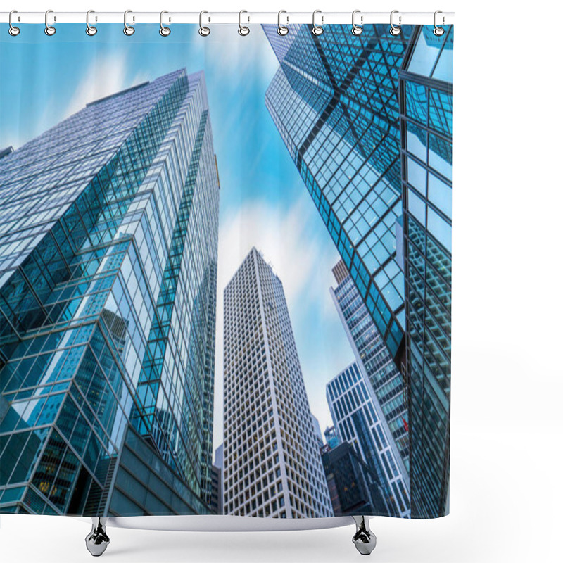 Personality  Urban Architecture Office Of Building Business Distric Shower Curtains