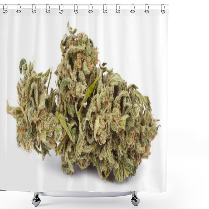 Personality  Isolated Cannabis Bud Shower Curtains