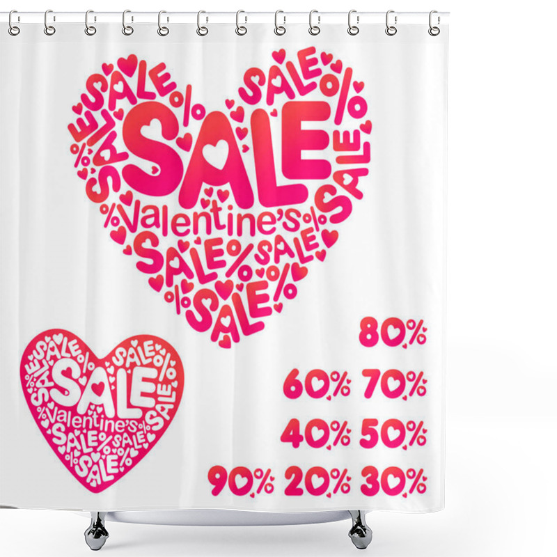 Personality  Valentine's Day Sale Shower Curtains