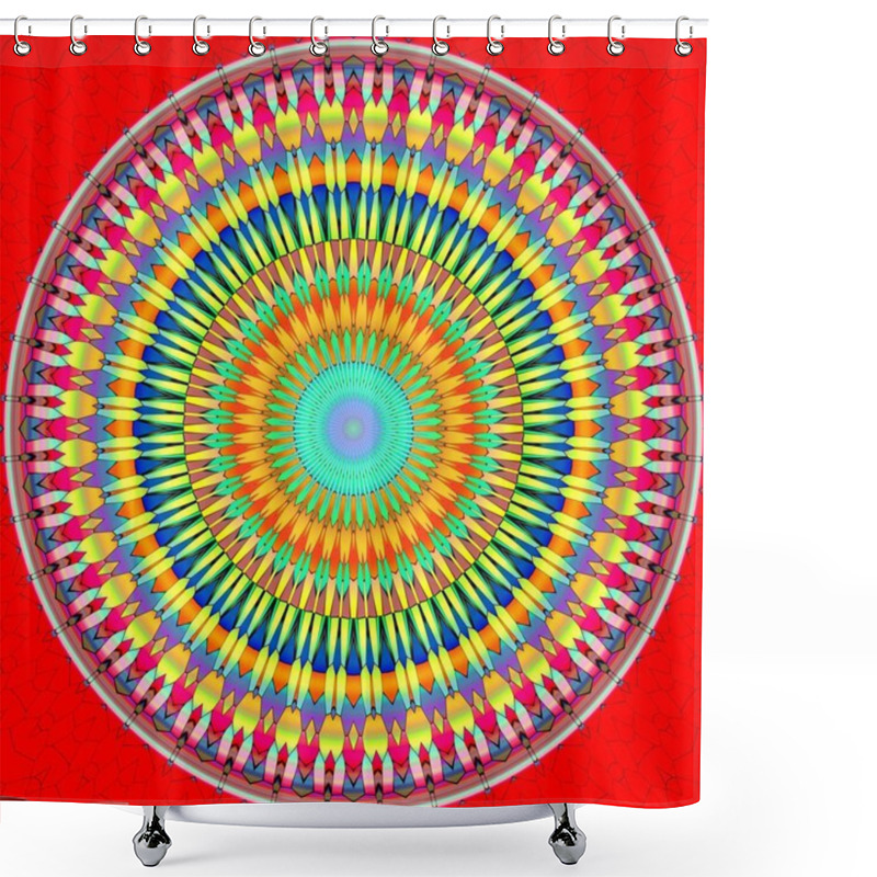 Personality  Mandala Circle Shower Curtains