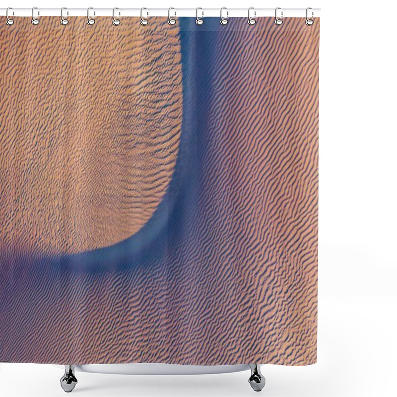 Personality  Abstract Desert Landscape Showcasing Swirling Sand Patterns In Warm Hues. Shower Curtains