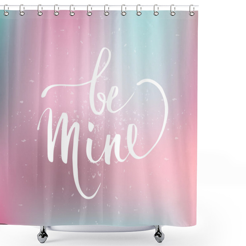 Personality  Hand Lettering Design. Vector Design Element Shower Curtains