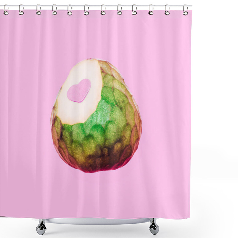 Personality  I Love Cheremoya Style Vegan Minimal Art Shower Curtains