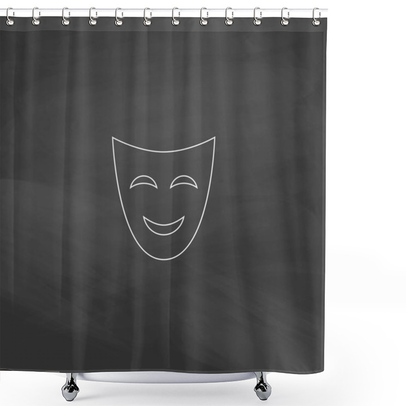 Personality  Comedy Mask Computer Symbol Shower Curtains