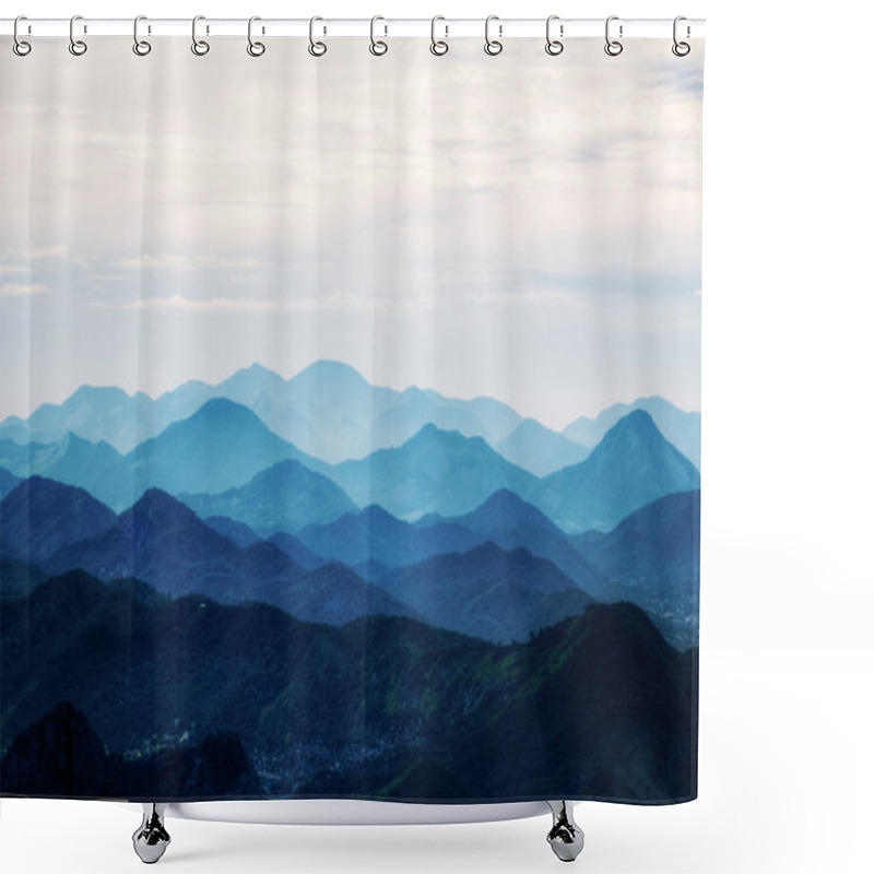 Personality  Mountains In Rio Shower Curtains