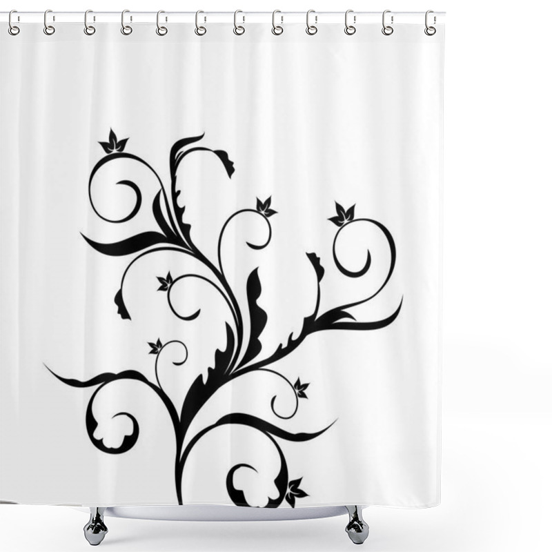 Personality  Illustration Of Floral Background Shower Curtains