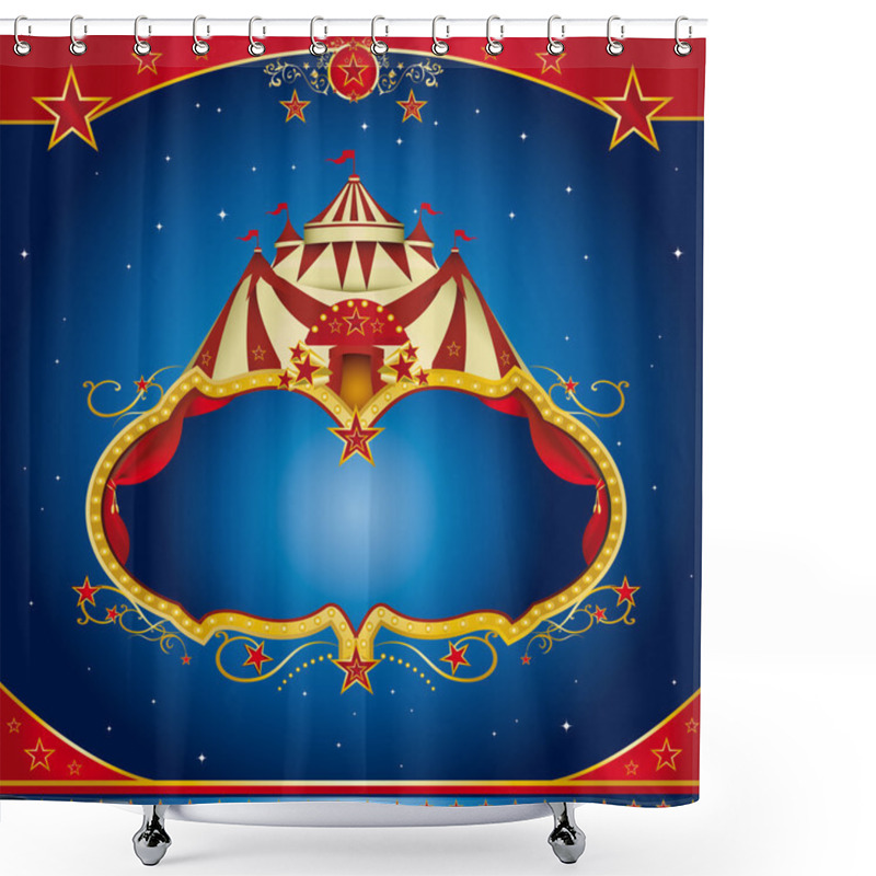 Personality  Circus Magic Leaflet Shower Curtains