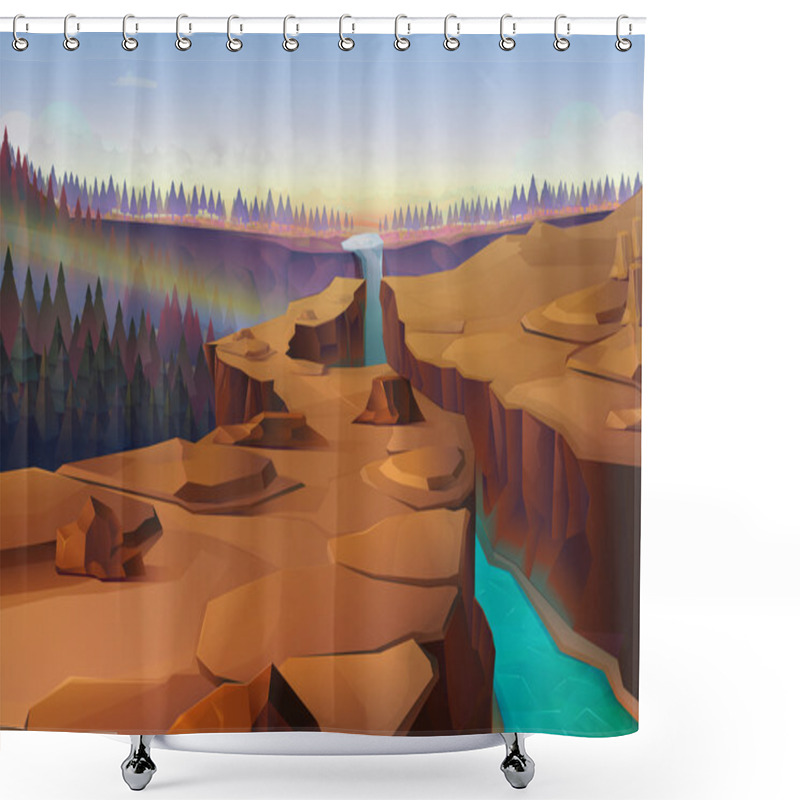 Personality  Canyon, Nature   Background Shower Curtains