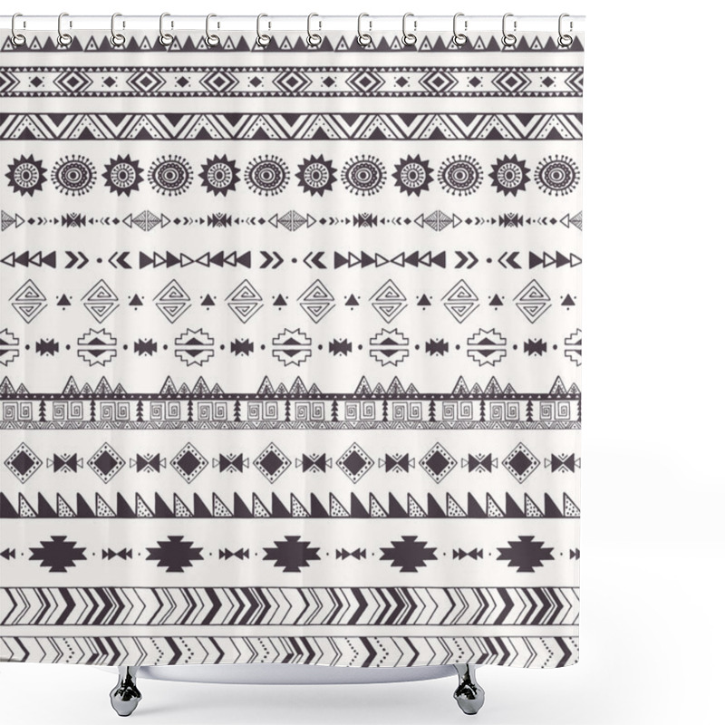 Personality  Tribal Motifs Pattern Shower Curtains