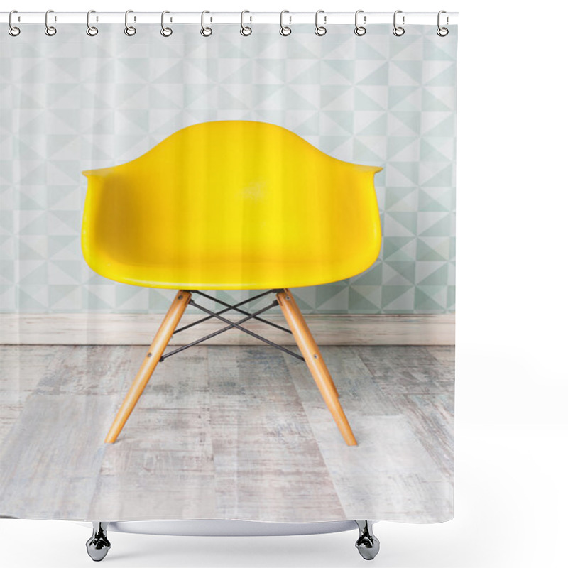 Personality  Modern Yellow Chair  Shower Curtains