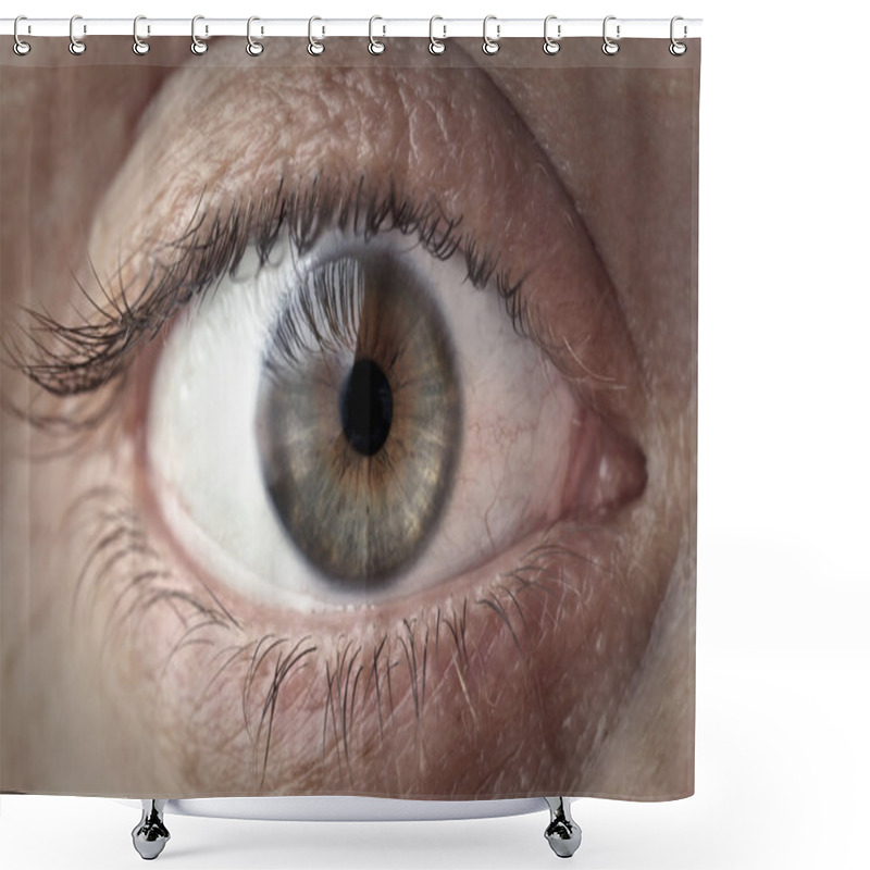 Personality  Man's Green Eye Shower Curtains