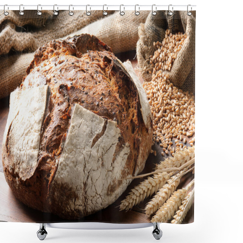 Personality  Freshly Baked Traditional Bread Shower Curtains