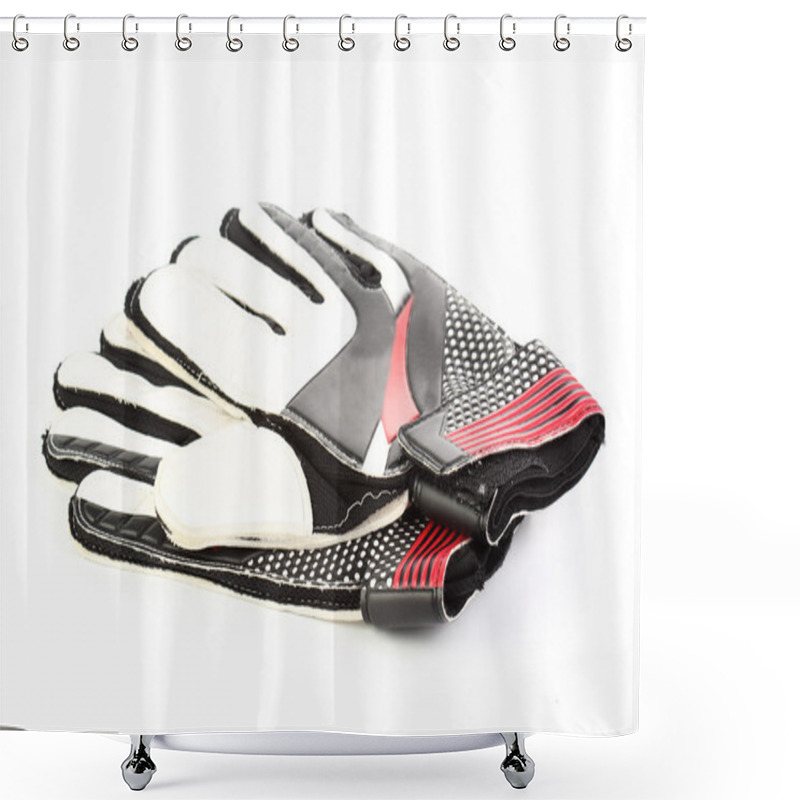 Personality  Gloves Of  Goalkeeper Shower Curtains