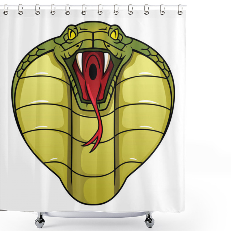 Personality  Cobra Vector Illustration Design shower curtains