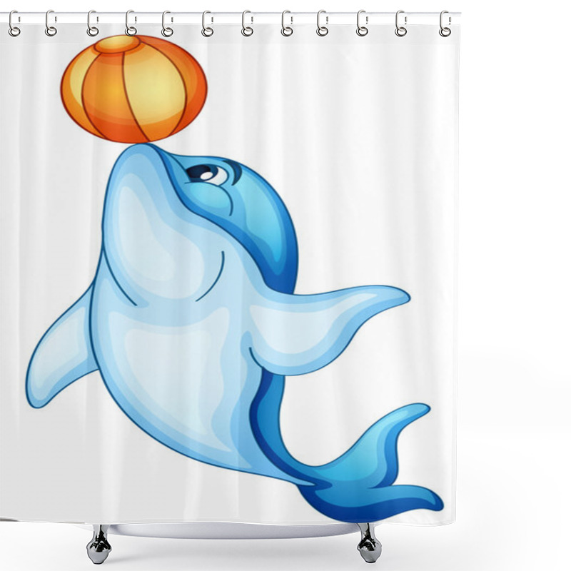 Personality  Dolphin Shower Curtains