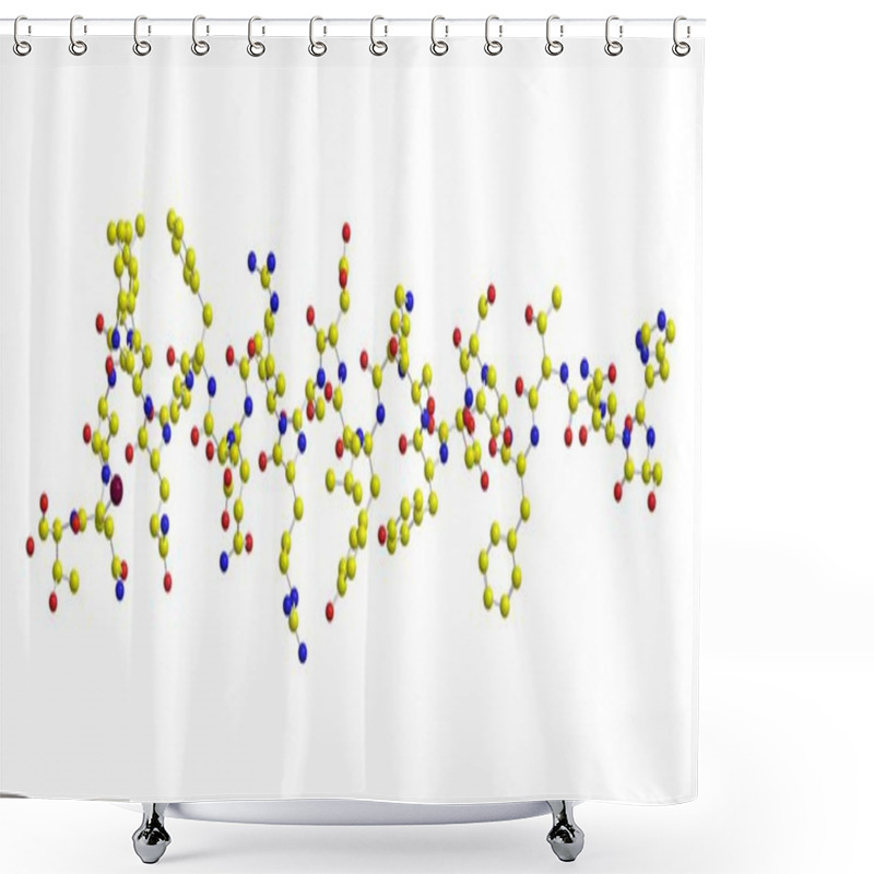 Personality  Molecular Structure Of Glucagon Shower Curtains