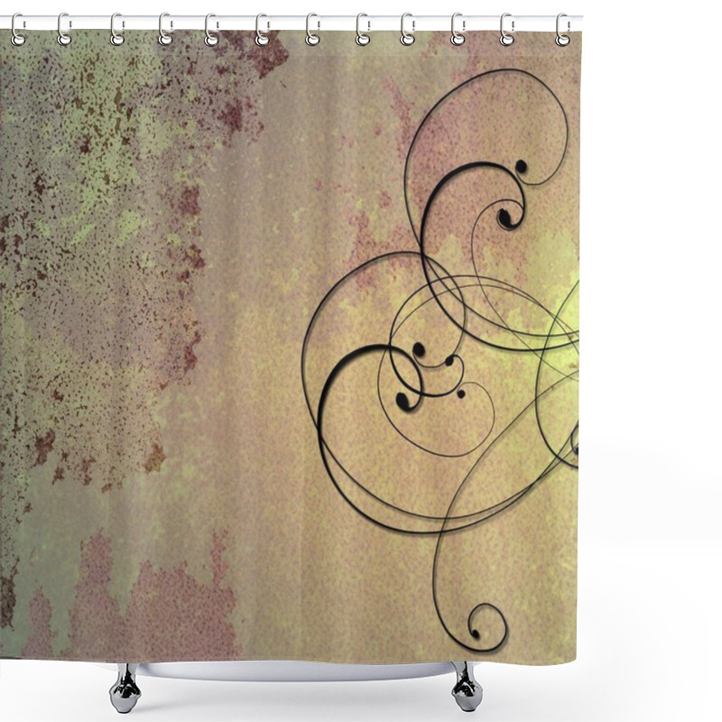 Personality  Purple Abstract Background With Swirls Shower Curtains