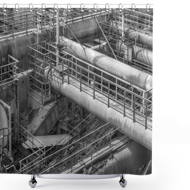 Personality  Rusty Industrial Scenery Shower Curtains