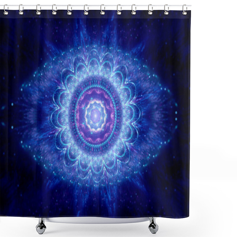 Personality  Big Blue Eye Shower Curtains