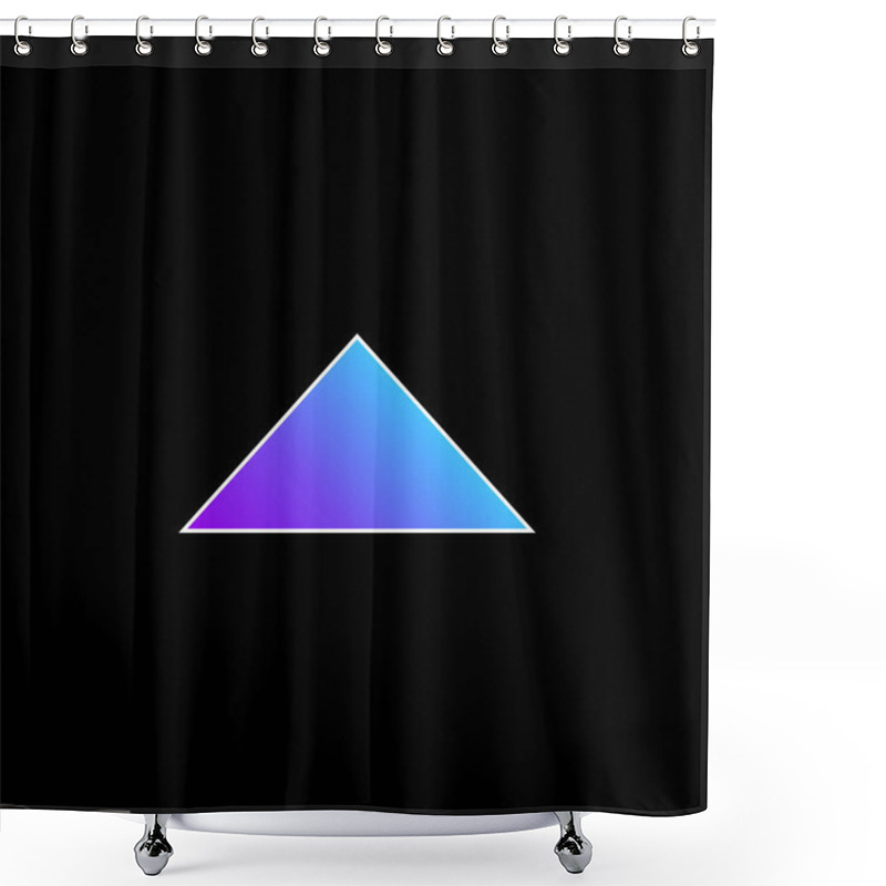 Personality  Arrow, Navigate, Close Blue Gradient Vector Icon Shower Curtains